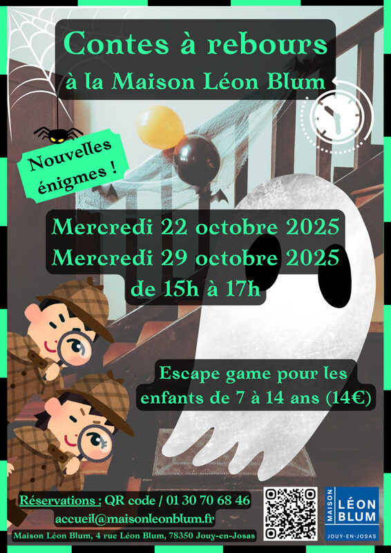 Contes à rebours" : escape game pour les enfants - maison Léon Blum_Jouy-en-Josas