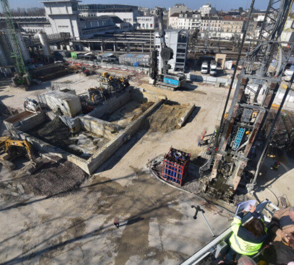 Versailles Chantiers du Grand Paris Express - Observations commentées du chantier de la gare_Versailles