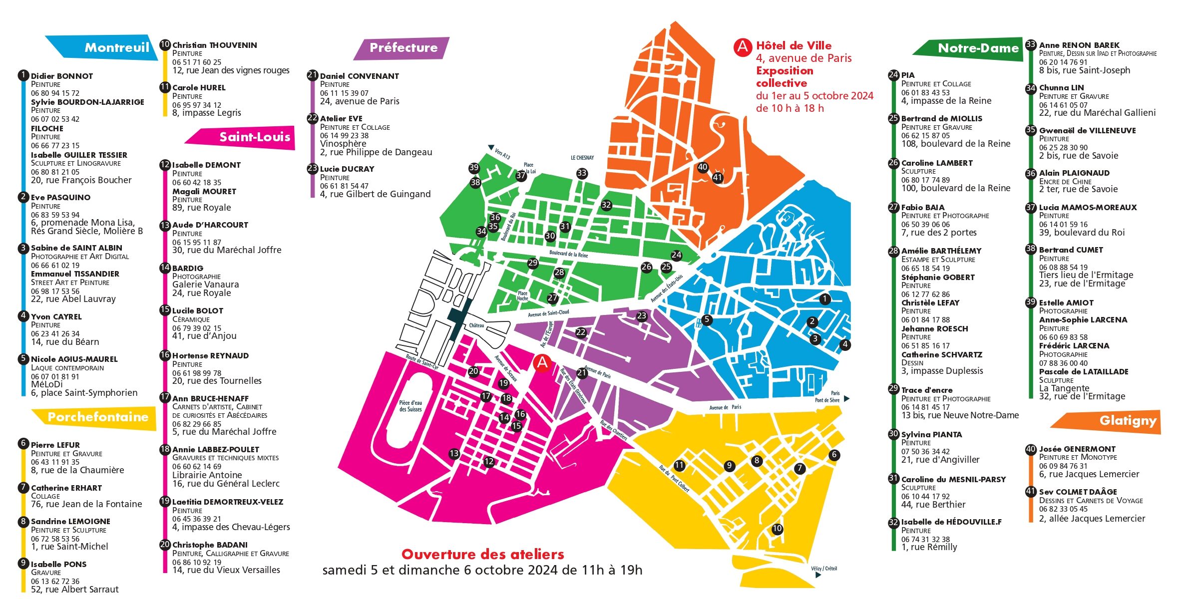 Parcours dans les Ateliers d'Artistes Versaillais_Versailles