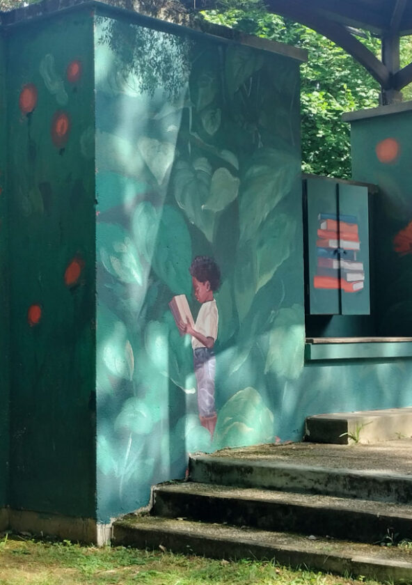 Fresque murale : Lisière_Villennes-sur-Seine
