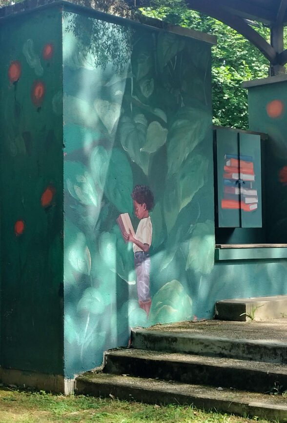 Fresque murale : Lisière_Villennes-sur-Seine