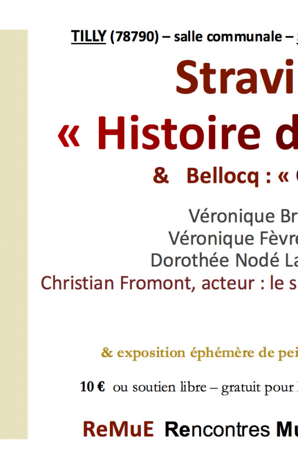 Concert : Histoire du soldat/Stravinsky & Obsession/Bellocq_Tilly