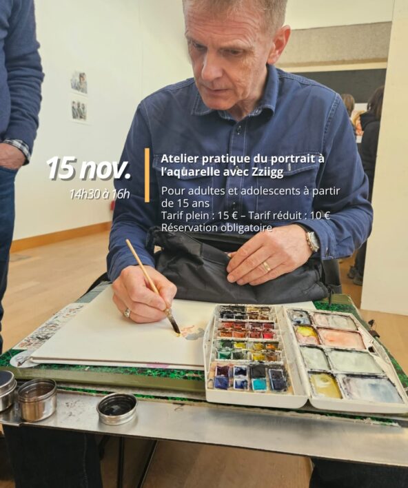 Atelier - pratique du portrait à l'aquarelle avec Zziigg_Clairefontaine-en-Yvelines