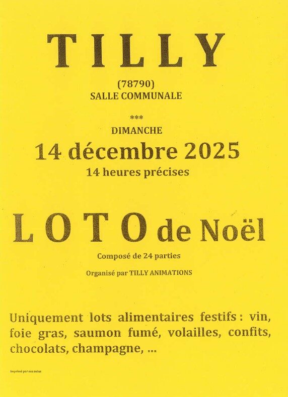 Loto de Noël à Tilly_Tilly