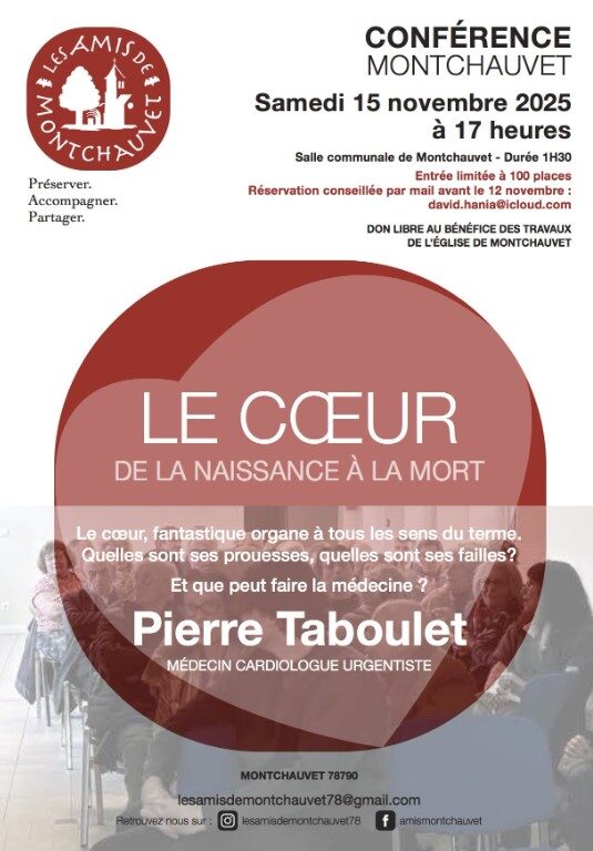Conférence ; le cœur, de la naissance à la mort_Montchauvet