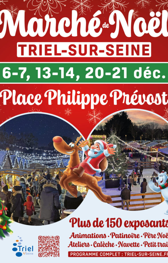 Affiche marché de Noël Triel 2025
