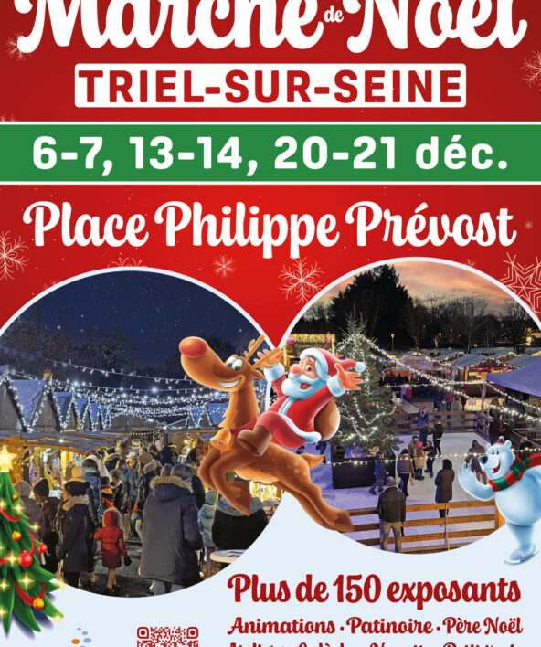 Affiche marché de Noël Triel 2025