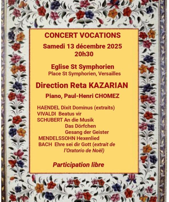 Eglise Saint-Symphorien Versailles - Concert du chœur et ensemble Vocation_Versailles