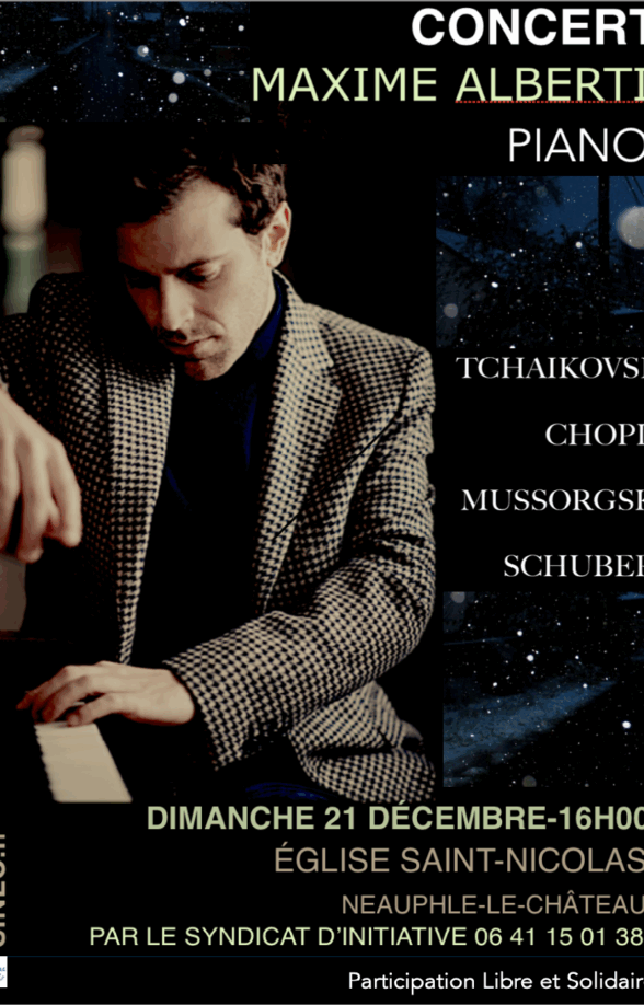 CONCERT MAXIME ALBERTI organisé par le syndicat d'initiative de Neauphle le Château