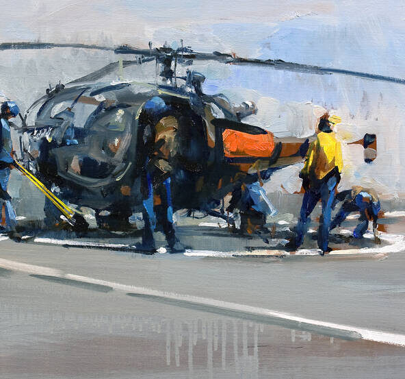 Espace Richaud - Visite commentée de l'Exposition "Peintres de la Marine, oeuvres récentes"_Versailles