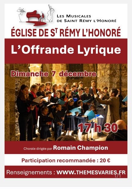 Le chœur de l´Offrande Lyrique