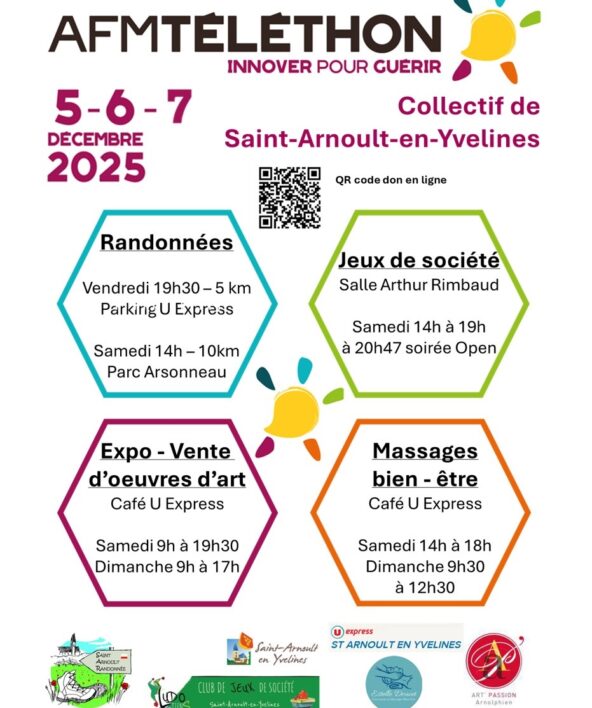 Téléthon 2025 à Saint-Arnoult-en-Yvelines_Saint-Arnoult-en-Yvelines