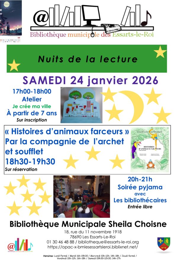 Nuits de la lecture aux Essarts-le roi_Les Essarts-le-Roi