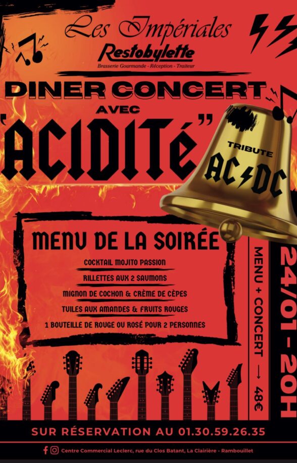 Dîner concert avec Acidité_Rambouillet