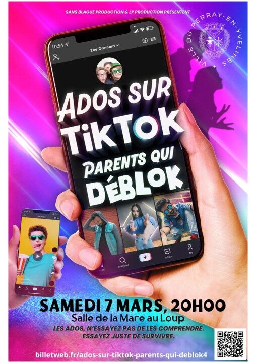 Théâtre : Ados sur Tik Tok, Parents qui déblok_Le Perray-en-Yvelines