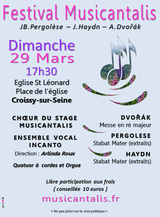 Concert Messe en ré majeur de Dvořák