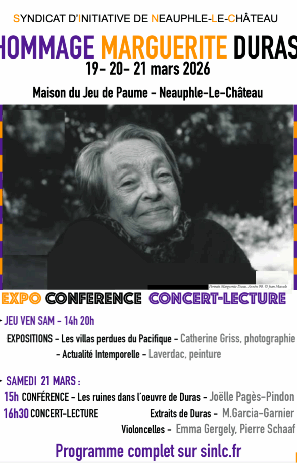 2026 HOMMAGE MARGUERITE DURAS (1914-1996)_Neauphle-le-Château