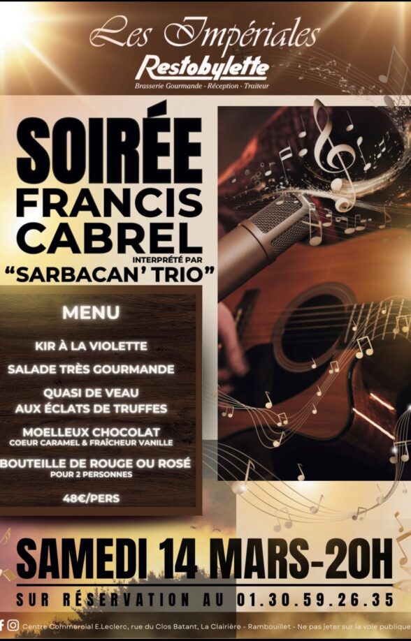 Soirée Francis Cabrel_Rambouillet