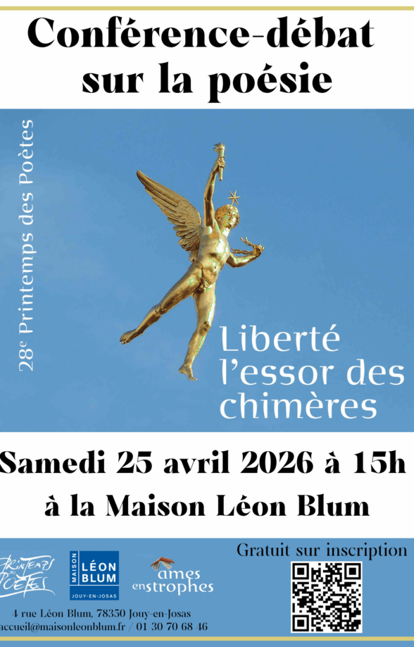 Affiche conférence-débat poésie Liberté