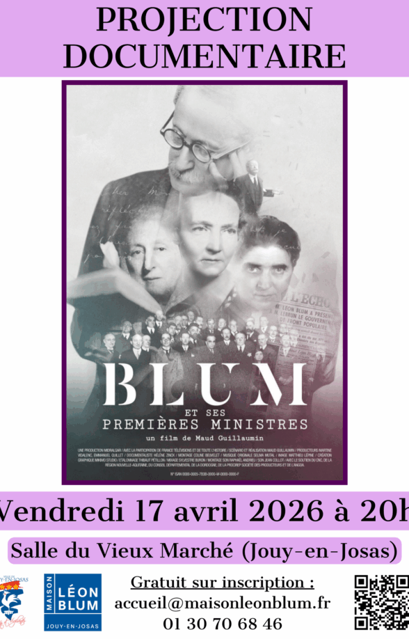 Affiche projection documentaire Blum