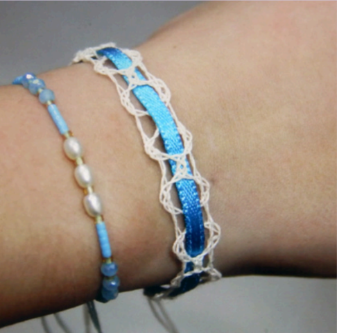 Atelier bracelet en dentelle