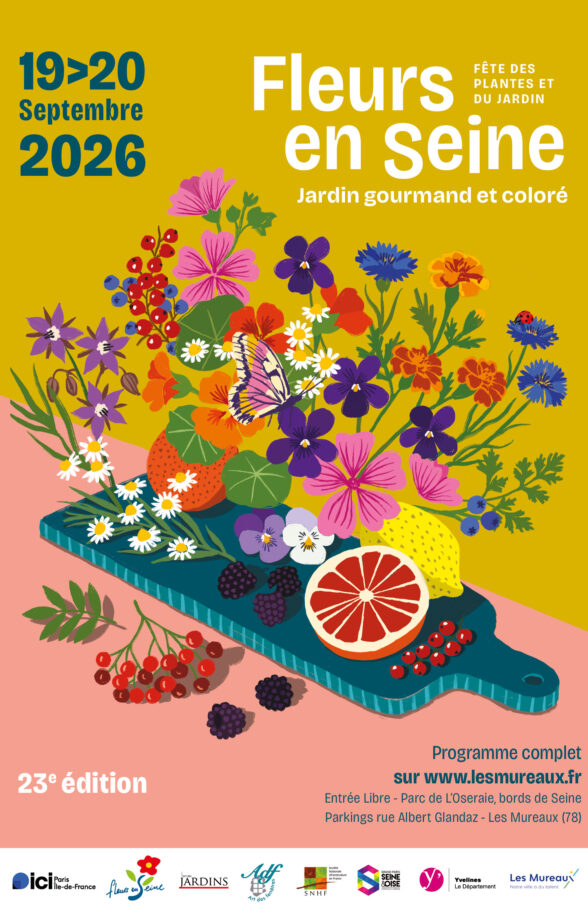 Affiche Fleurs en Seine