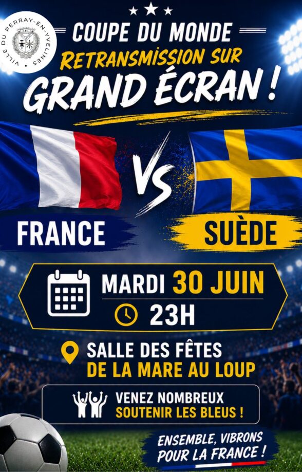Coupe du monde de foot : France - Suède_Le Perray-en-Yvelines