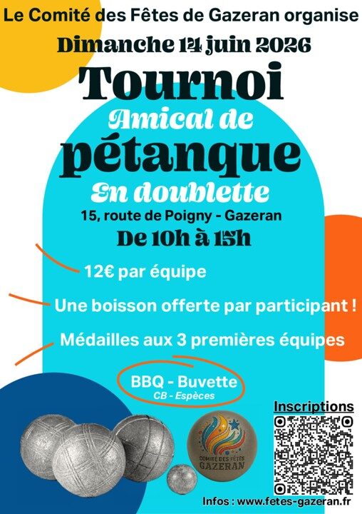 Tournoi de pétanque en doublette_Gazeran