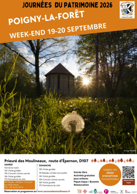 Journées Européennes du Patrimoine au Prieuré des Moulineaux_Poigny-la-Forêt