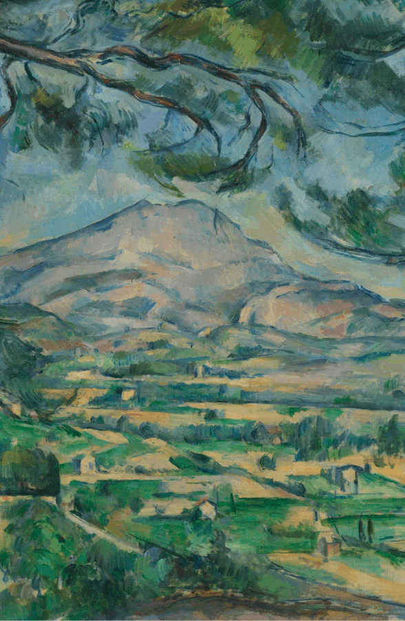 Paul Cezanne, La Montagne Sainte-Victoire au grand pin, vers 1887, huile sur toile, 66.8 x 92.3 cm