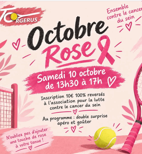 Octobre rose : Tennis Orgerus_Orgerus