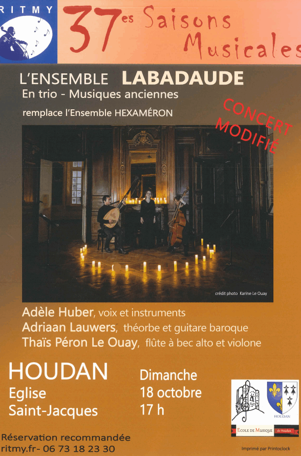 Concert Eglise de Houdan - Ensemble LABADAUDE_Houdan