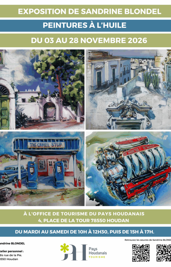 Exposition de Sophie BLONDEL à l'Office de Tourisme du Pays Houdanais_Houdan