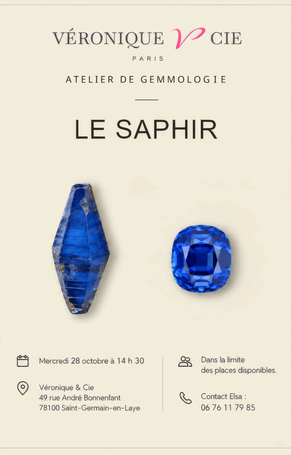 Atelier gemmologique saphir