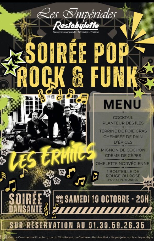 Soirée pop rock & funk_Rambouillet